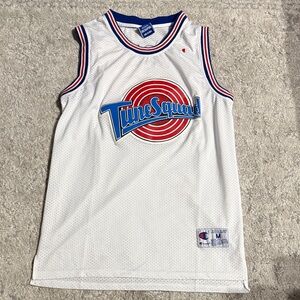 Champion White and Blue Tune Squad Tank Top